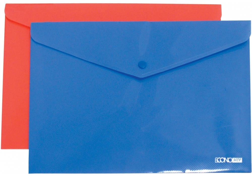 Папка на кнопці ECONOMIX А4, непроз. асорті (E31305-50)